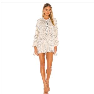 FREE PEOPLE silk batik tunic